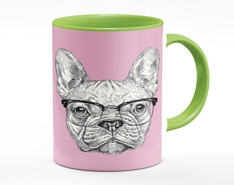 French Bulldog In Glasses Mug