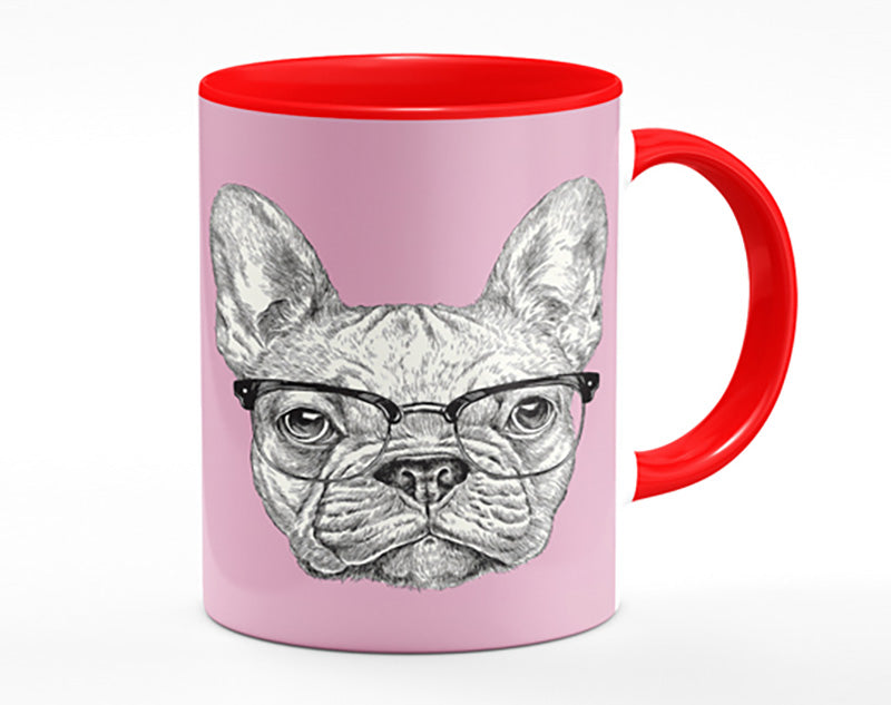 French Bulldog In Glasses Mug