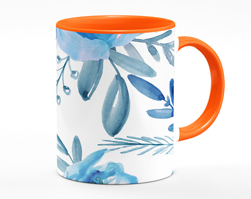 Blue Rose Bloom Mug