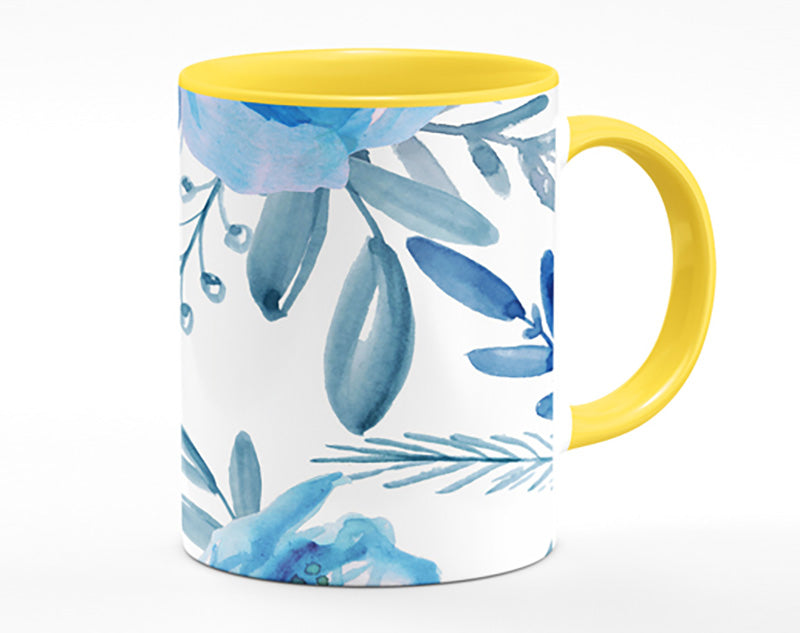 Blue Rose Bloom Mug