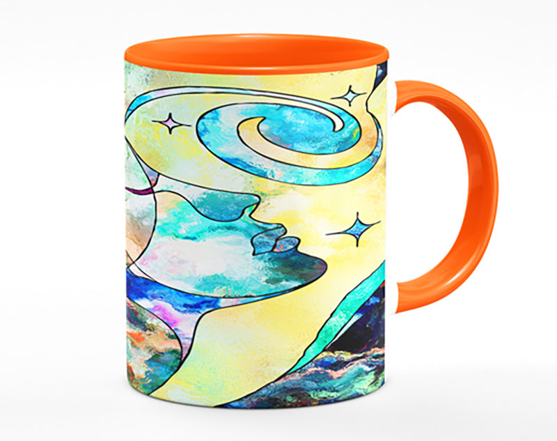 The Faces Of Time And Space Mug