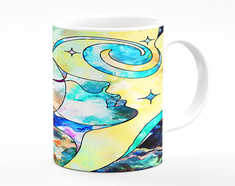 The Faces Of Time And Space Mug