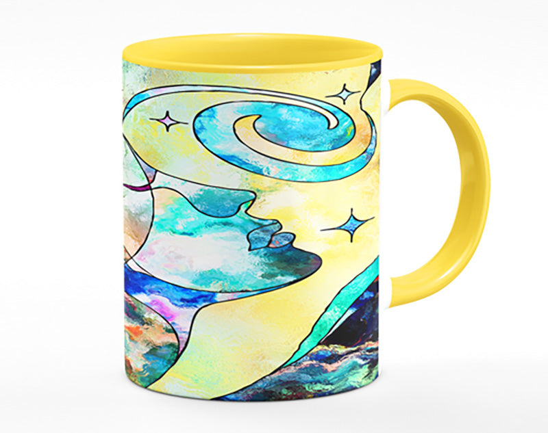 The Faces Of Time And Space Mug