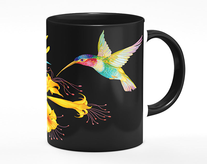 Trumpet Flower Hummingbird Mug