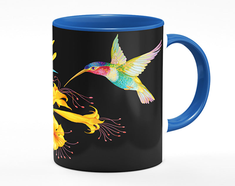 Trumpet Flower Hummingbird Mug