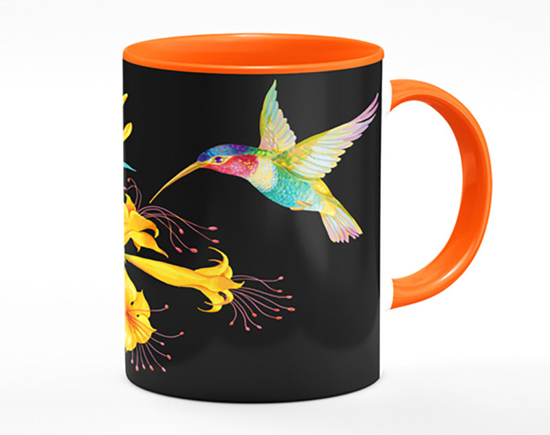 Trumpet Flower Hummingbird Mug