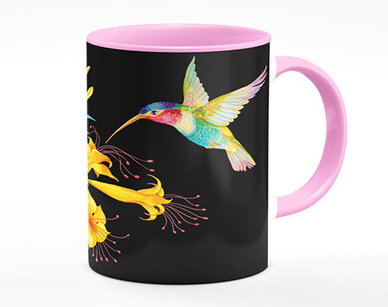 Trumpet Flower Hummingbird Mug