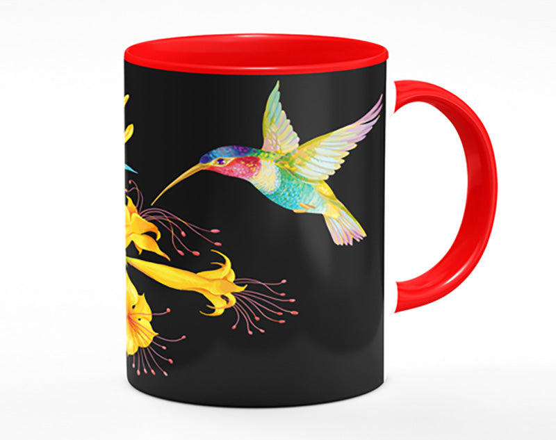 Trumpet Flower Hummingbird Mug