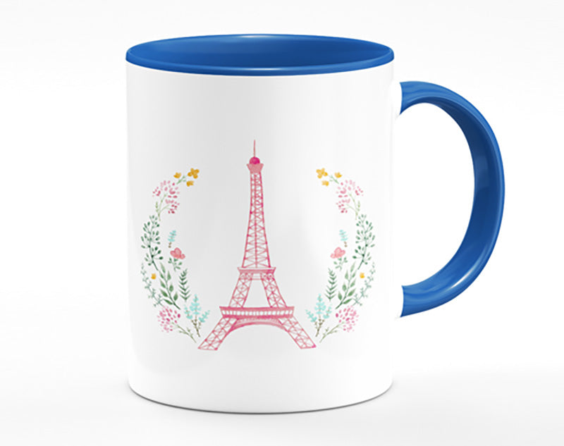 Eiffel Tower Wreath Mug