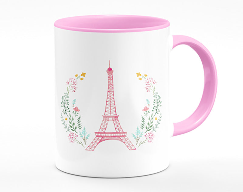 Eiffel Tower Wreath Mug