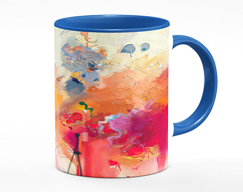 Colour Spill Flowers Mug