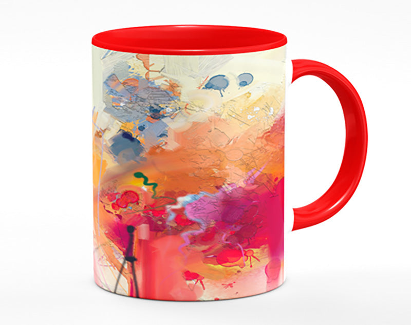 Colour Spill Flowers Mug