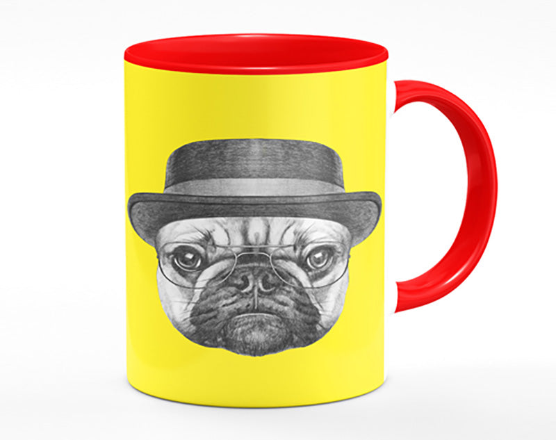 The Pug With A Hat Mug