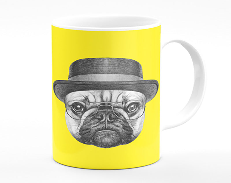 The Pug With A Hat Mug