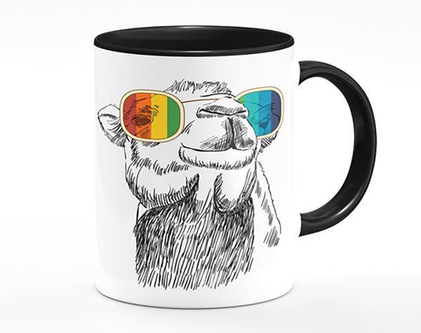 Colourful Glasses Camel Mug