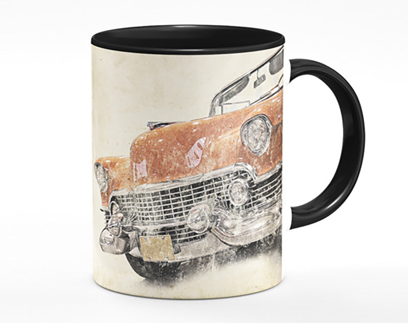 American Muscle Car Watercolour Mug