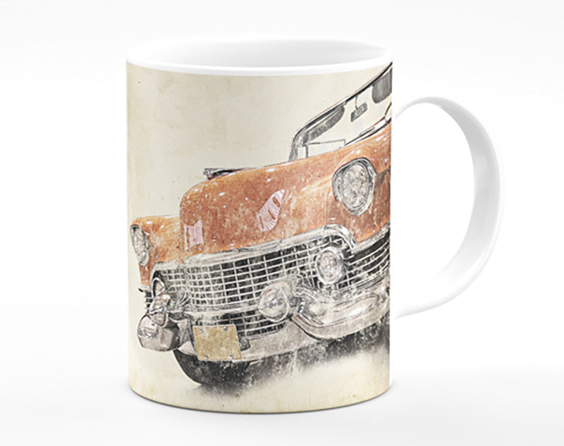 American Muscle Car Watercolour Mug