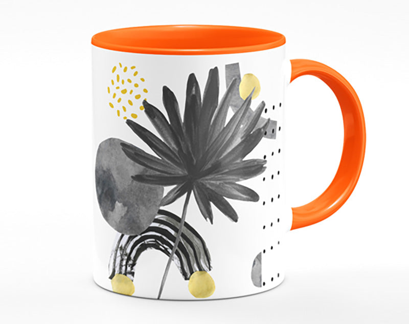 The Contemporary Leaf And Rainbow Mug