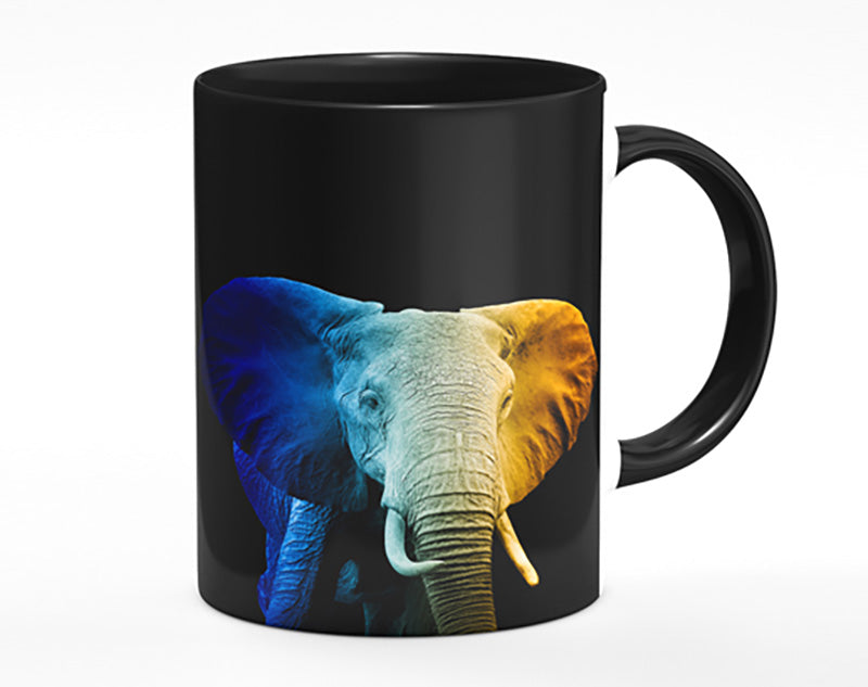 Tri Coloured Elephant Mug