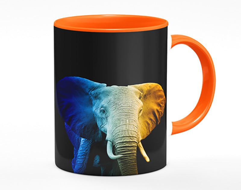 Tri Coloured Elephant Mug