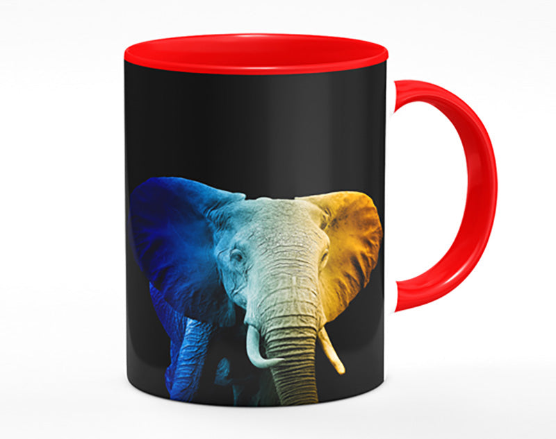 Tri Coloured Elephant Mug