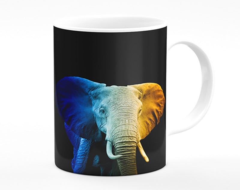 Tri Coloured Elephant Mug