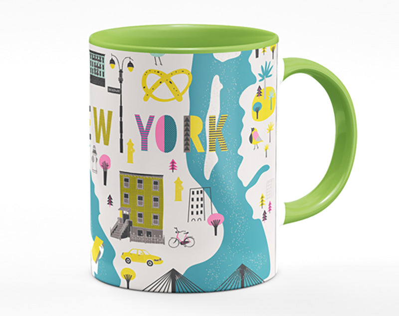 The Little Map Of New York Mug