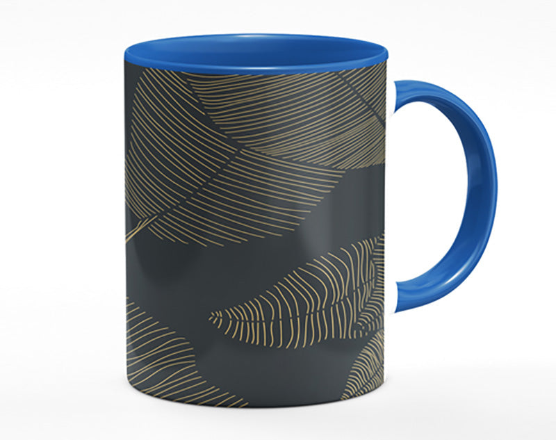 The Gold Lined Leaf Mug