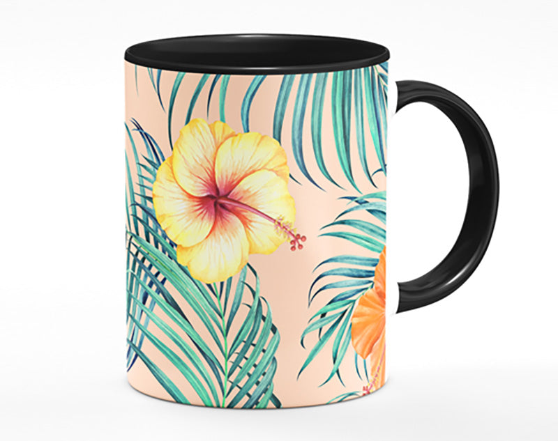 Orange Flower Mix Mug