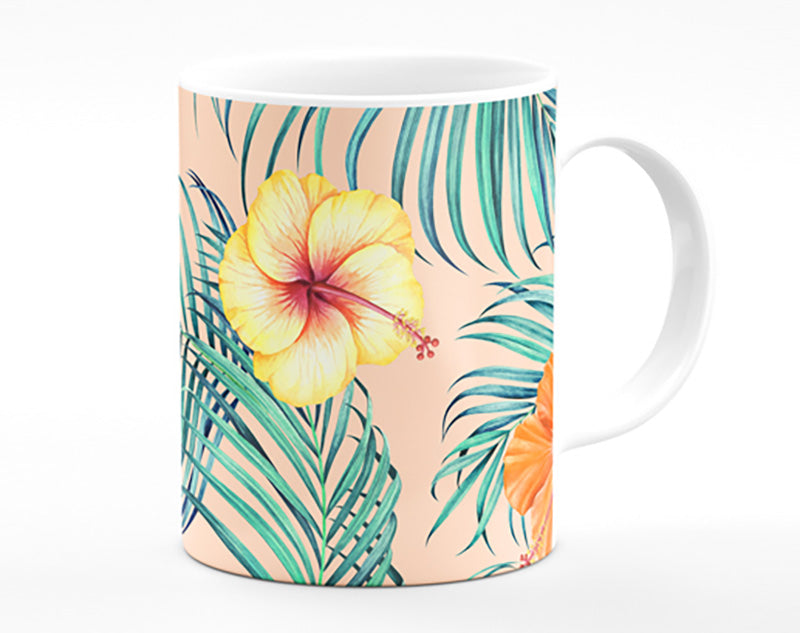 Orange Flower Mix Mug