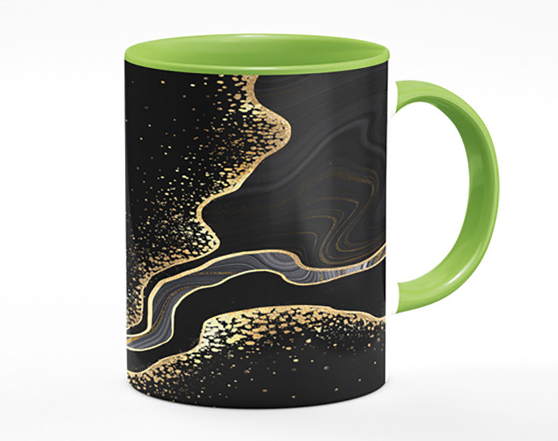 Black And Gold Flakes Mug