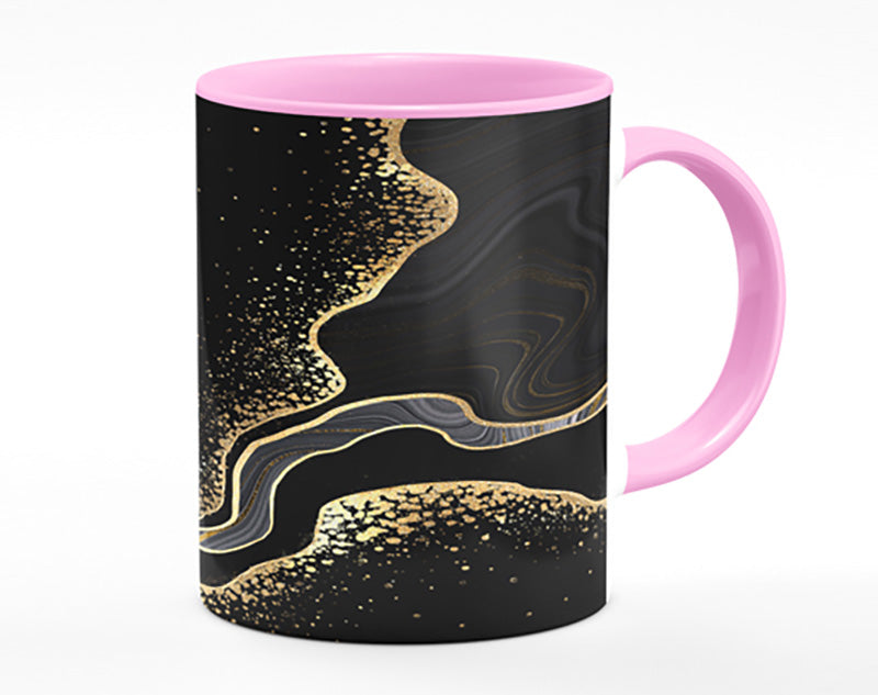 Black And Gold Flakes Mug