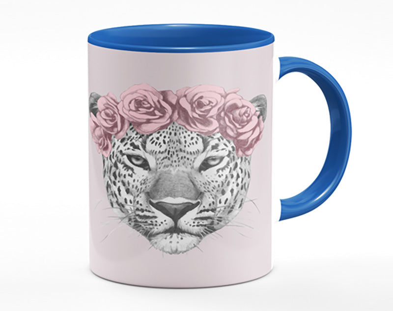 The Rose Head Leopard Mug