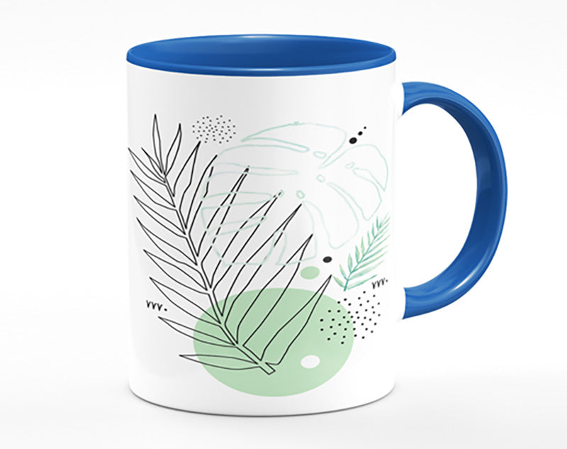 Fern Line Drawing Mug