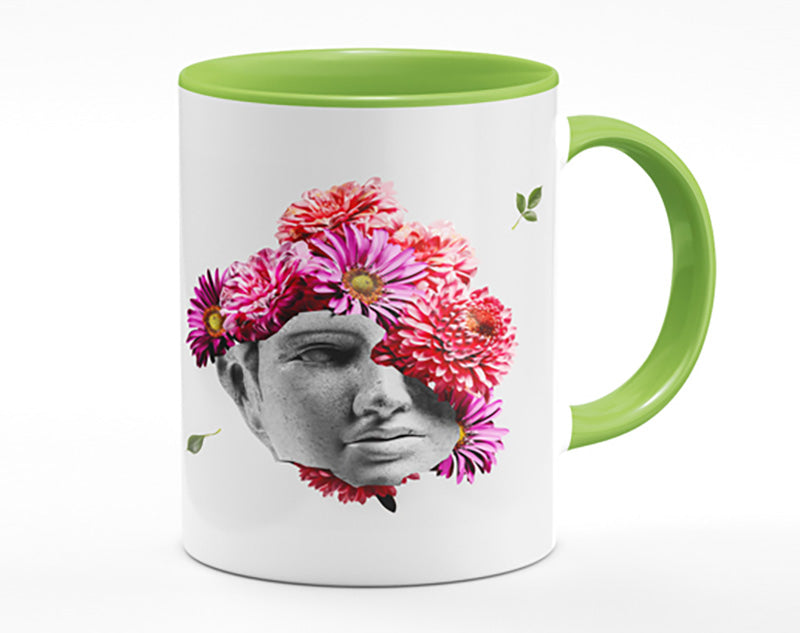 Floral Greek Face Mug