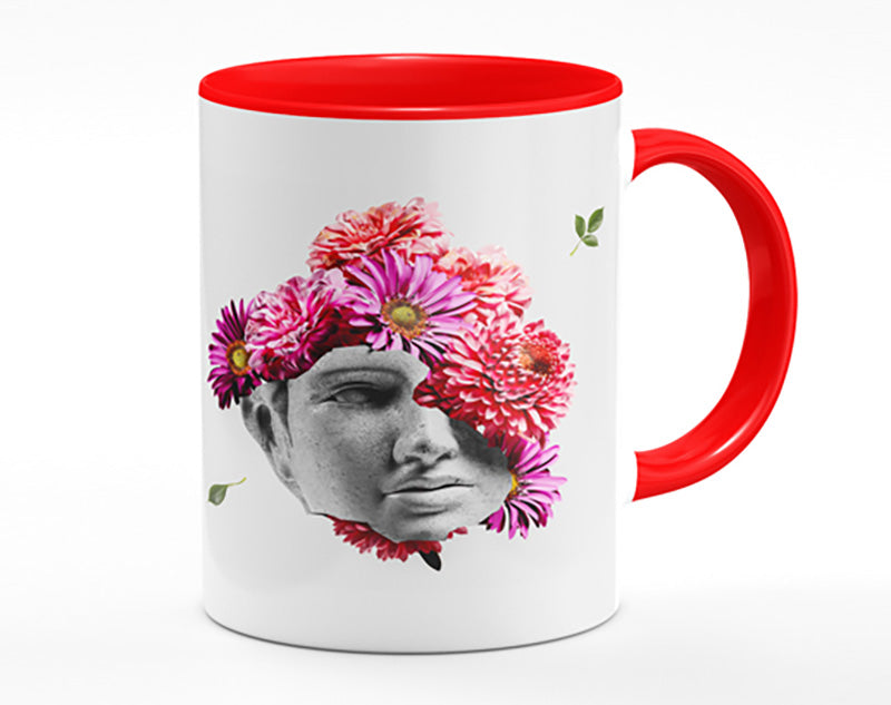 Floral Greek Face Mug