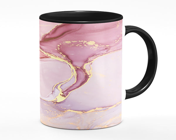 Oil Paint Lilac And Gold Mug