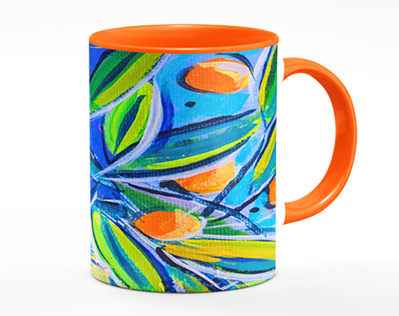 Bright Oranges On Tree Mug