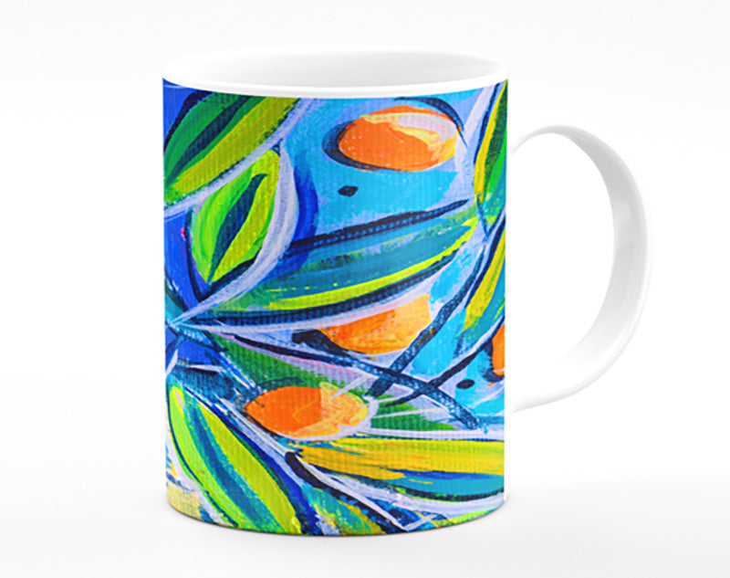 Bright Oranges On Tree Mug