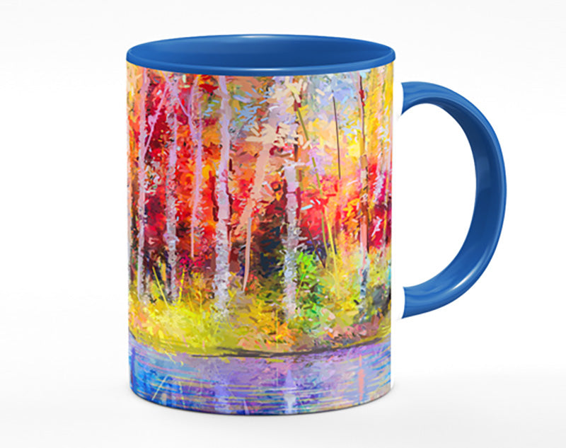 Abstract forest colour strokes Mug