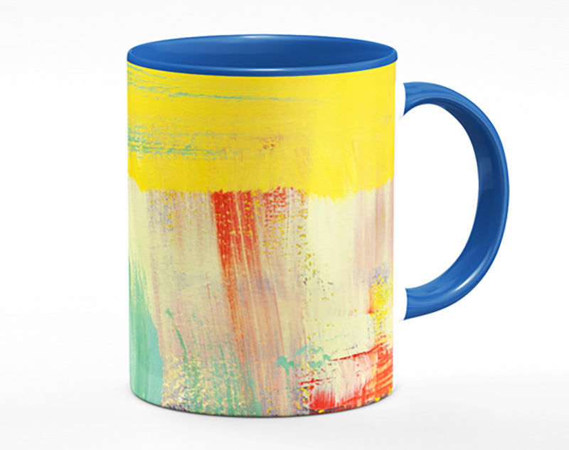 Thick coloured brush strokes Mug