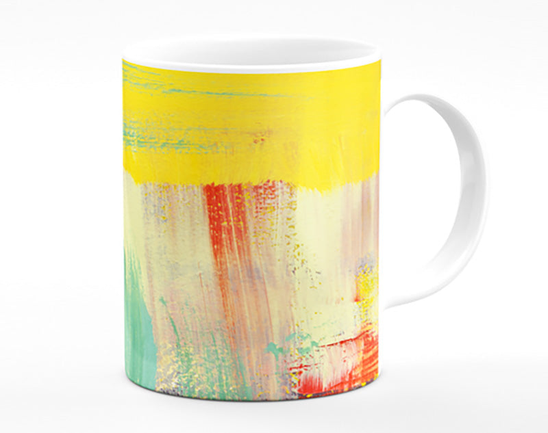 Thick coloured brush strokes Mug