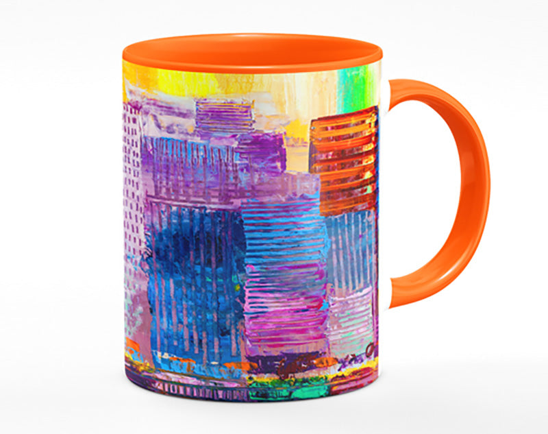 City of colour acrylic paint Mug