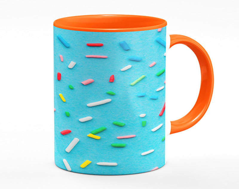 Hundreds and thousands on blue Mug