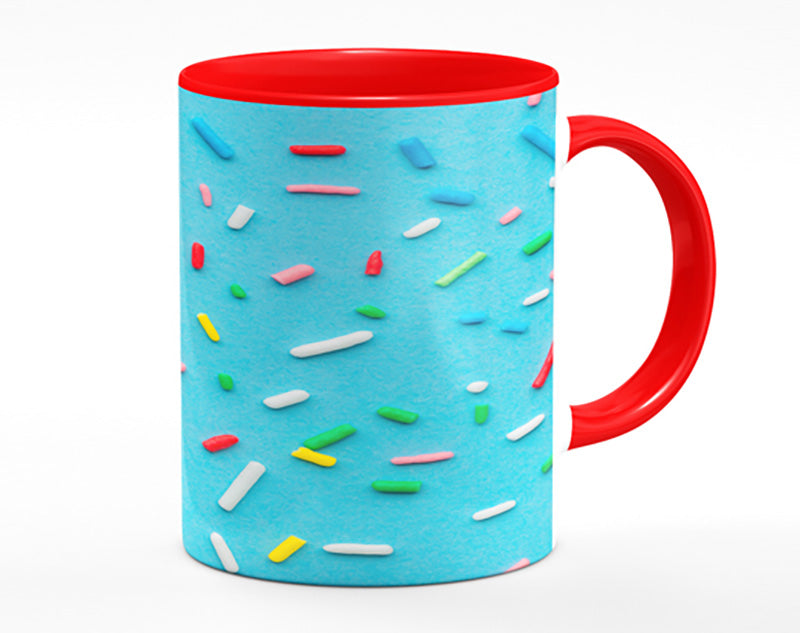 Hundreds and thousands on blue Mug