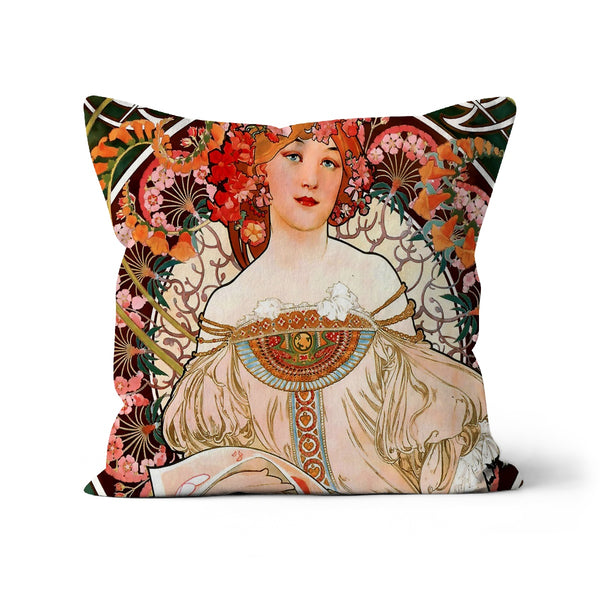 Alphonse Mucha Art Classic Cushion